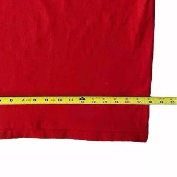 Vintage Women’s Champion "Campeon" Spanish Logo Raised Appliqué T-Shirt RED - Picture 6 of 8